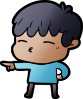 cartoon curious boy png