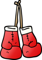 gradiente ilustração desenho animado boxe luvas png