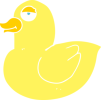 illustration en couleur plate du canard png