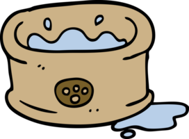 cartoon doodle pet bowl png