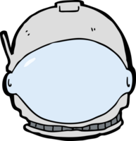 visage d'astronaute de dessin animé png