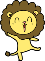 laughing lion cartoon png