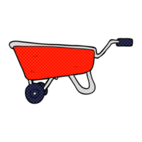 hand drawn cartoon wheelbarrow png