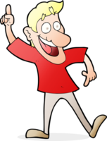 cartoon man with great idea png