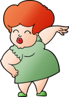 cartoon woman making hand gesture png