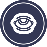 ojo símbolo circular icono símbolo png