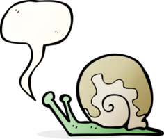 Cartoon-Schnecke mit Sprechblase png