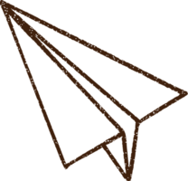 Paper Airplane Charcoal Drawing png