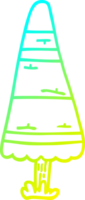 verkoudheid helling lijn tekening van een tekenfilm Kerstmis boom png