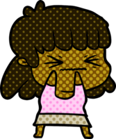 cartoon angry girl png