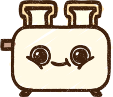 Toaster Kreidezeichnung png