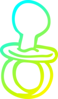 cold gradient line drawing of a cartoon dummy png