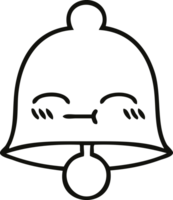 line drawing cartoon of a bell png