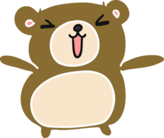 dessin animé illustration kawaii mignonne nounours ours png