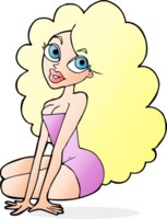 cartoon pretty woman png