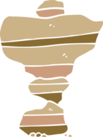 cartoon doodle of stacked stones png