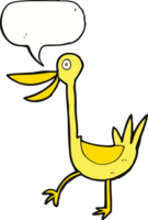 lustige Cartoon-Ente mit Sprechblase png