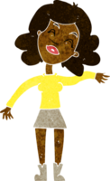 mulher dos desenhos animados apenas brincando png