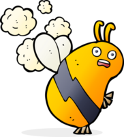 abeja voladora de dibujos animados png