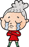 cartoon crying woman png