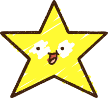 desenho de giz estrela png