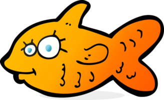 cartone animato contento pesce rosso png