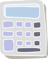 calculadora de dibujos animados de estilo de color plano png