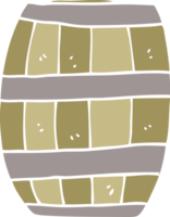 cartoon doodle beer barrel png