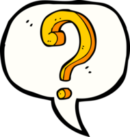 cartoon question mark with speech bubble png