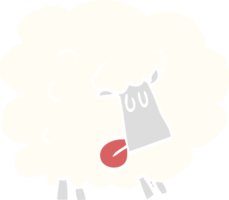 dessin animé doodle mouton drôle png