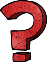 cartoon doodle question mark png