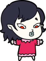 cute cartoon vampire girl png