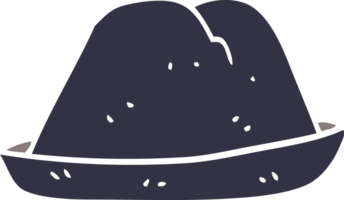 sombrero de garabato de dibujos animados png