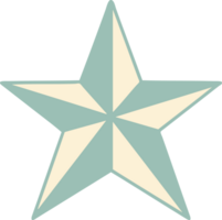 iconic tattoo style image of a star png