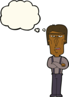 cartoon angry man with thought bubble png