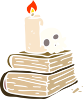 livros de feitiços antigos assustadores de doodle de desenhos animados png