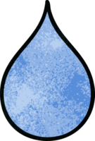 hand drawn quirky cartoon rain drop png