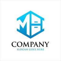 m and b letter cupboard logo vector