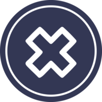 multiplikation tecken cirkulär ikon symbol png