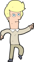 cartoon man pointing png