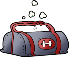 bolsa de ginástica de desenho animado png