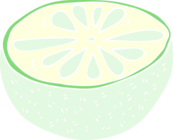 vlak kleur illustratie van voor de helft meloen png