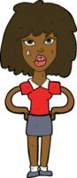 Cartoon harte Frau png