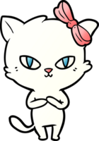 gato bonito dos desenhos animados png