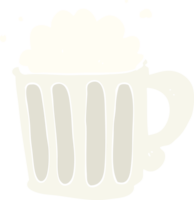 flache farbillustration von bier png