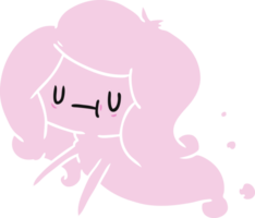 cartone animato illustrazione di un' kawaii carino fantasma png