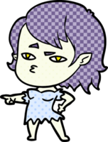 cartoon vampire girl png