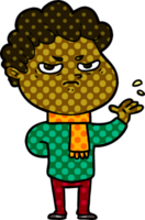 hombre enojado de dibujos animados png