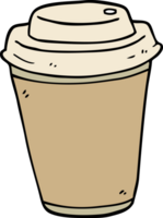 cartoon takeout coffee cup png