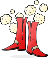 hand drawn cartoon boots png